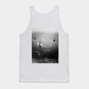 Ducks on a frozen lake Tank Top